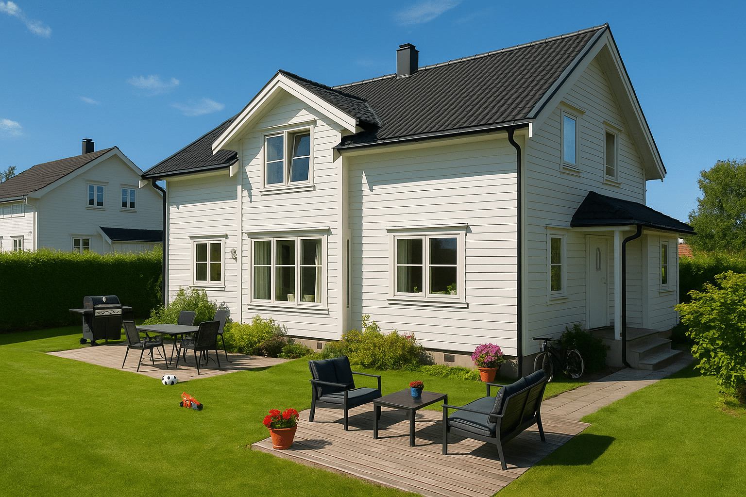 Bilde av standard Norsk Enebolig.